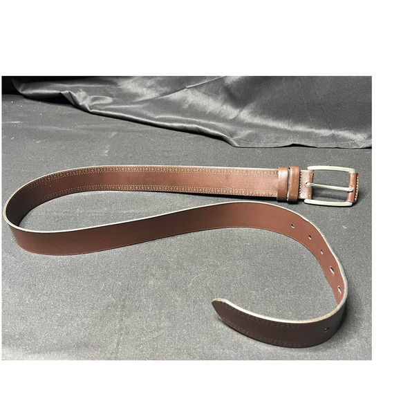 Classic Genuine Bonded Leather Belt - Made in the USA - Picture 2 of 4